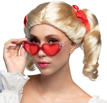 Boland party Verkleedpruik voor dames - blond - Jaren 50/Fifties/schoolgirl/popster - Carnaval