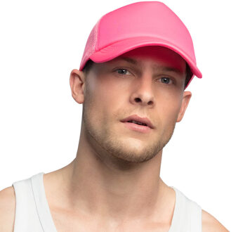 Boland pet neon - 5x - roze - volwassenen - unisex - 80/90s thema - uv blacklight