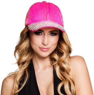 Boland pet - roze - glitters en strass - foute party - carnaval