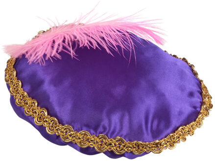 Boland Pietenmuts - paars - met veer - kinderen - sinterklaasfeest