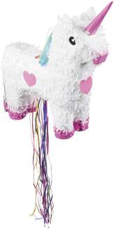 Boland piñata meisjes eenhoorn wit 47 x 39 cm