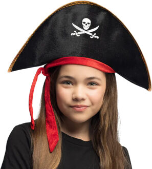 Boland Piratenhoed kinderen - zwart - piraten - verkleden - carnaval