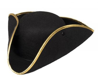 Boland Piratenhoed zwart voor volwassenen - Verkleed hoeden - Volwassenen