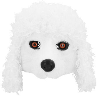 Boland Poedel hond dieren verkleedmasker - pluche - volwassenen - Horror/halloween - carnaval - half gezich