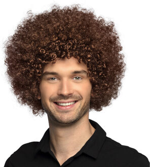 Boland Pruik Afro Unisex Bruin