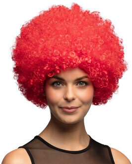 Boland Pruik Afro Unisex Rood