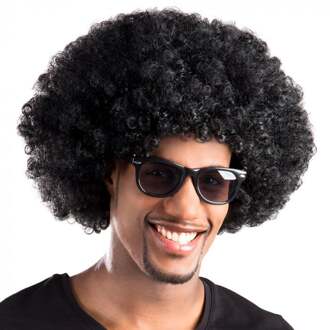 Boland Pruik afro zwart Multikleur