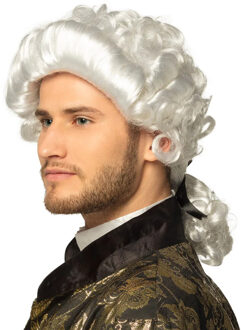 Boland Pruik Barok - wit - heren - lakei - middeleeuwen - edelman - verkleden - carnaval
