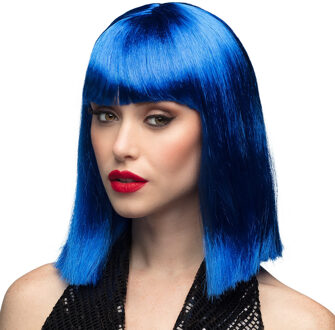 Boland Pruik Dance Dames Synthetisch Blauw
