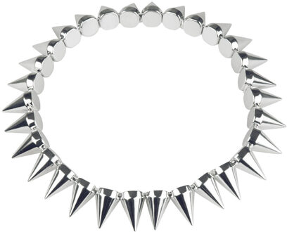 Boland Punkketting Met Spikes Zilverkleurig