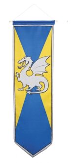 Boland Ridder vlag met draak blauw met geel