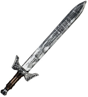 Boland ridderzwaard 68 cm zilvergrijs Zilverkleurig