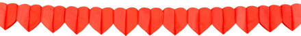 Boland Rode hartjes Valentijn/Love thema slinger van 4 meter