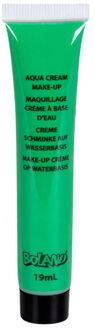 Boland Schmink/make-up tube - groen - 19 gram - waterbasis - carnaval/Halloween