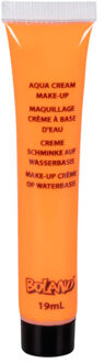 Boland Schmink/make-up tube - oranje - 19 gram - waterbasis - carnaval/Halloween