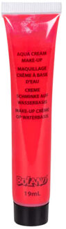 Boland Schmink/make-up tube - rood - 19 gram - waterbasis - carnaval/Halloween
