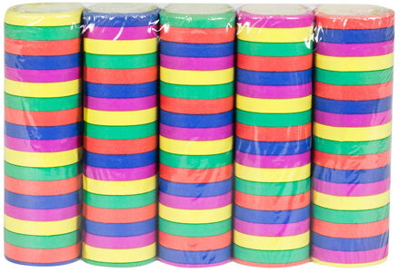 Boland Serpentines - 5x rollen - gekleurd - papier - feestartikelen - brandvertragend Multi