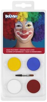 Boland Set Palet schmink op waterbasis Clown