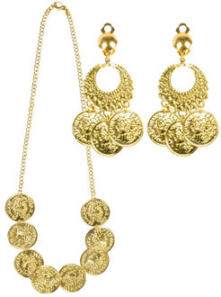 Boland Sieradenset Belly Dance Ketting En Oorbellen Goud