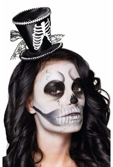 Boland Skeletten dames hoedje op tiara