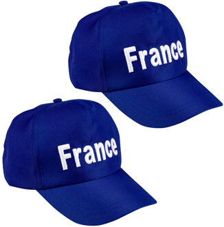 Boland Supporter pet Frankrijk - 2x - blauw - volwassenen - France - landen thema