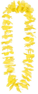 Boland Toppers - Hawaii krans/slinger - Tropische kleuren geel - Bloemen hals slingers