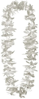 Boland Toppers - Hawaii krans/slinger - Tropische kleuren zilver - Bloemen hals slingers