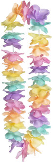 Boland Toppers - Hawaii krans/slinger - Tropische/zomerse kleuren mix - Bloemen hals slingers