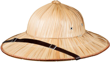 Boland Tropenhelm - safari helmhoed - bamboe - volwassenen - verkleed hoeden