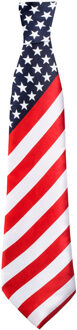 Boland USA Amerikaanse vlag thema verkleed stropdas Multi