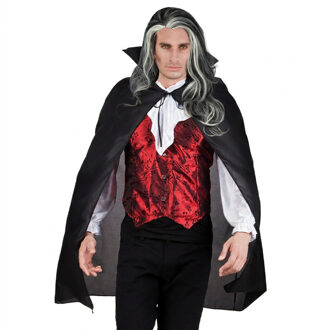 Boland Vampier set - cape en pruik - dracula - halloween/horror - verkleden One size
