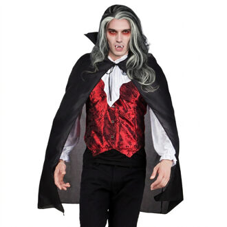 Boland Vampier set - cape en tanden - dracula - halloween/horror - verkleden One size