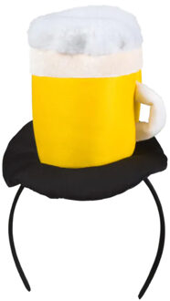 Boland Verkleed diadeem met oktoberfest bierglas - volwassenen - Carnaval Multi