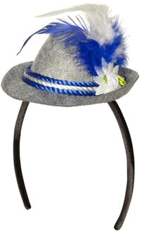 Boland Verkleed diadeem/mini hoedje oktoberfest Tiroler - volwassenen - Carnaval