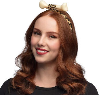 Boland Verkleed haardecoratie bot op haarband - holbewoner thema party - Carnaval haar accessoires