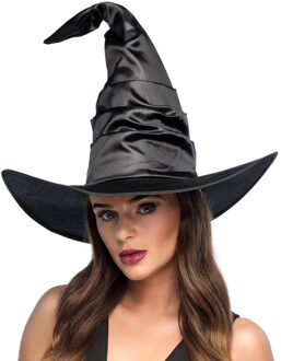 Boland Verkleed heksenhoed - zwart - voor Dames - Halloween hoofddeksels - Heksen