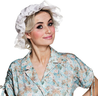 Boland Verkleed muts voor Dienstmeisje/oma/sara pop/Middeleeuwen - wit - dames - Carnaval