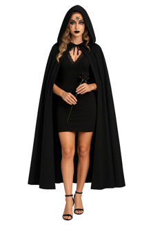 Boland Verkleed Schminkset zwarte weduwe - incl cape - Carnaval/Halloween - met spinnen