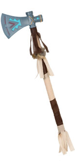 Boland Verkleed speelgoed Indianen wapens - Tomahawk bijl - kunststof - 45 cm - volwassenen Multi