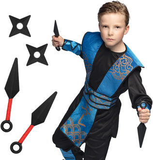 Boland Verkleed speelgoed Ninja uitrusting wapens set - 4 stuks - kunststof - voor kinderen/volwassenen