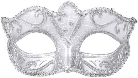 Boland Verkleedmasker Venice Felina Dames Zilver One Size