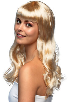 Boland Verkleedpruik dames - blond - Cabaret/Hollywood/Diva - Carnaval - lang chique haar