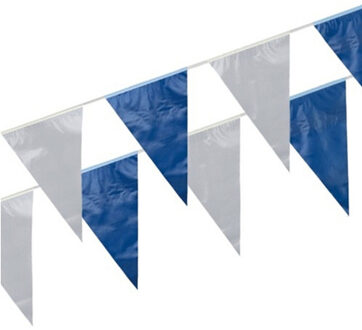 Boland Vlaggenlijn - 2x - blauw/wit - 10 meter - kunststof - verjaardag
