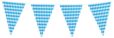 Boland Vlaggenlijn Beieren - 8 meter - 30 x 45 cm - oktoberfest - vlaggentjes Multi