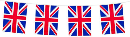 Boland Vlaggenlijn Engeland - 10 meter - kunststof - vlaggentjes - engelse vlag Multi