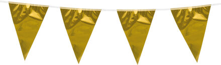 Boland Vlaggenlijn - goud - 10 meter - vlaggentjes - glitter en glamour