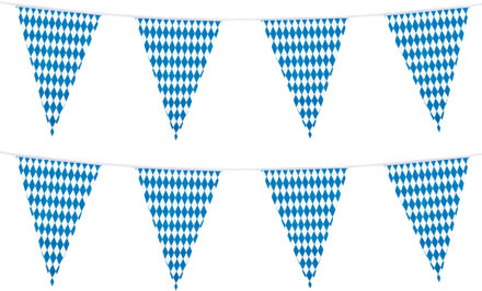 Boland Vlaggenlijn Oktoberfest - 2x - 10 meter - kunststof - beieren thema - bierfeest