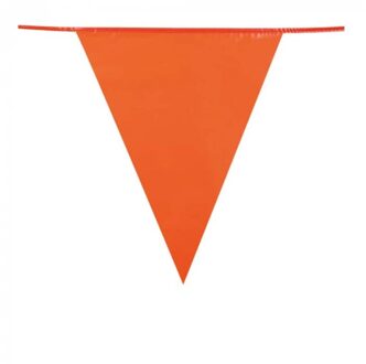 Boland Vlaggenlijn Oranje Mini 10m 20x16cm Doos A 24st Kunststof