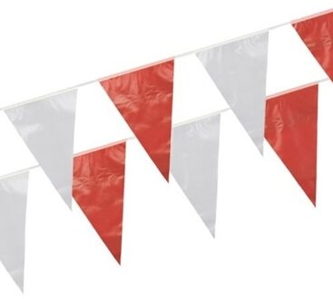 Boland Vlaggenlijn - rood/wit - 10 meter - kunststof - verjaardag