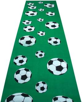 Boland voetbal loper 450 x 60 cm groen